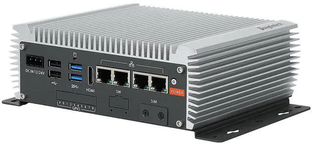 Main image of Dongtintech 4*RJ45 Network Ports Industrial mini PC,Fanless mini pc Alder Lake-N97 Quad-core 8GB+128GB, 1*HDMI, 2*USB3.2, 2*USB2.0, 2*COM RS232/RS485,Windows 11 Pro Linux Samll Desktop Computer