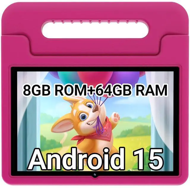 Main image of 2025 Kids Tablet, 10.1" Kid Tablets with Case, Octa-Core, 8+64GB Storage (1TB Expand), Pre-Installed Educational Apps and Parental Control, WiFi 6, Eye Protection Mode