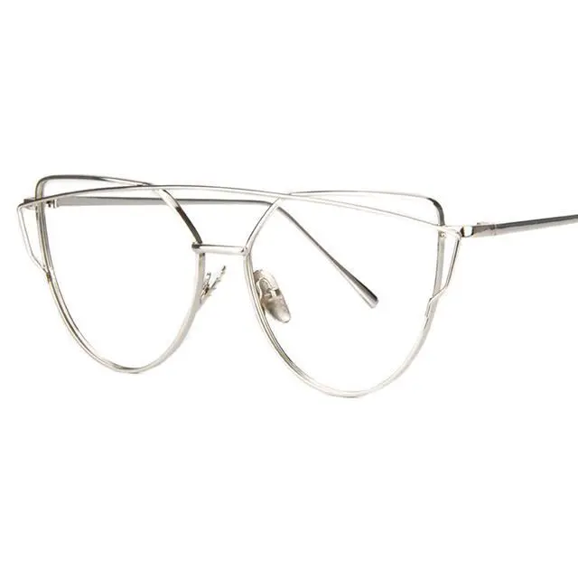 Alt view image 2 of 5 - Zeelool Women's Metal Aviator Blue Light Blocking Eyeglassess Selina FM0088-03 Silver