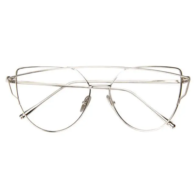 Alt view image 5 of 5 - Zeelool Women's Metal Aviator Blue Light Blocking Eyeglassess Selina FM0088-03 Silver