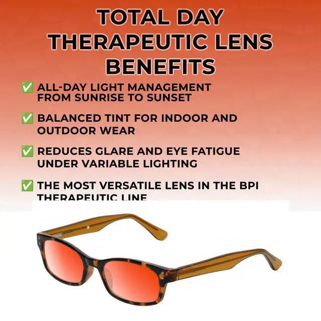 Alt view image 3 of 5 - Medspex Corinne McCormack Channing Color Therapy Reading Glasses +1.25 Tortoise Havana Brown Gold Amber/Orange Womens Fluorescent Light Sensitivity Chromotherapy Chakra Healing