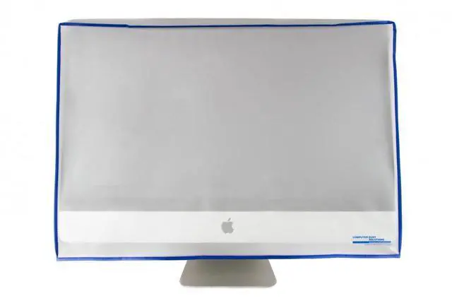 Main image of Dust and Water Resistant Silky Smooth Antistatic Vinyl iMac Monitor Dust Cover for 20" iMac 20.5W x17H x3(Top)/8(Bottom) D