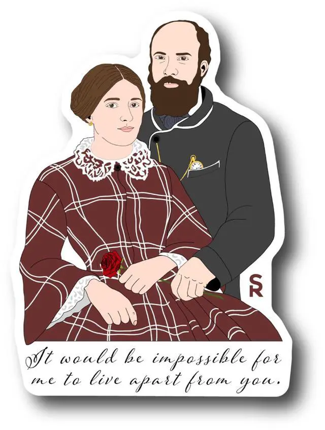 Alt view image 2 of 4 - Catholic Concepts | STS. Louis & Zelie Martin 4 x 2.25 Vinyl Sticker Label Decal Waterproof Cool Accessory for Laptop, Hard Hats, Water Bottles, Scrapbooks, Folders, Cell Phone | 10-Pack