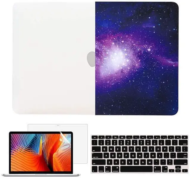 Alt view image 2 of 5 - TOJIA MacBook Pro 13 inch Case A2159 A1989 A1706 A1988 A1708 2019 2018 2017 2016 Release, Plastic Hard Shell Compatible with MacBook Pro 13 Case, Galaxy Purple