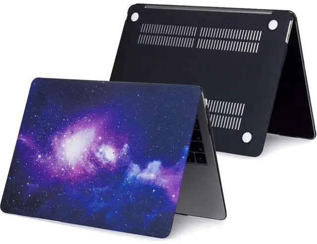 Alt view image 3 of 5 - TOJIA MacBook Pro 13 inch Case A2159 A1989 A1706 A1988 A1708 2019 2018 2017 2016 Release, Plastic Hard Shell Compatible with MacBook Pro 13 Case, Galaxy Purple