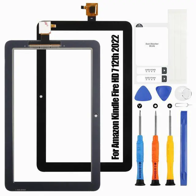Main image of for Amazon Kindle Fire HD7 12th Gen 2022 Screen Replacement - for Amazon Fire HD 7 12th Touch Screen Digitizer for Amazon Kindle HD7 2022 Glass Panel Sensor with Kits (Black, Not LCD Display)