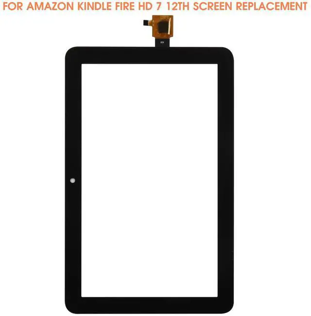 Alt view image 2 of 5 - for Amazon Kindle Fire HD7 12th Gen 2022 Screen Replacement - for Amazon Fire HD 7 12th Touch Screen Digitizer for Amazon Kindle HD7 2022 Glass Panel Sensor with Kits (Black, Not LCD Display)
