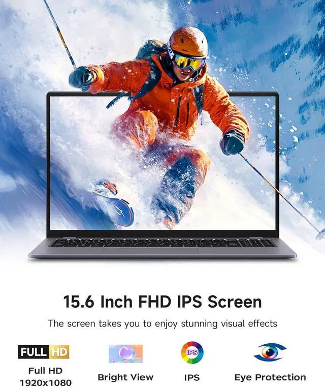 Alt view image 2 of 5 - BLUEING Gaming-Laptop-Computer, 12th Gen 12-Core i5-1240P (Beat i5-12450H, Up to 4.4GHz) 16GB DDR4 512GB NVMe, Win11 Laptop, 15.6" FHD IPS Display,Fingerprint,Backlit,WiFi 6,BT5.2,65W Type-C