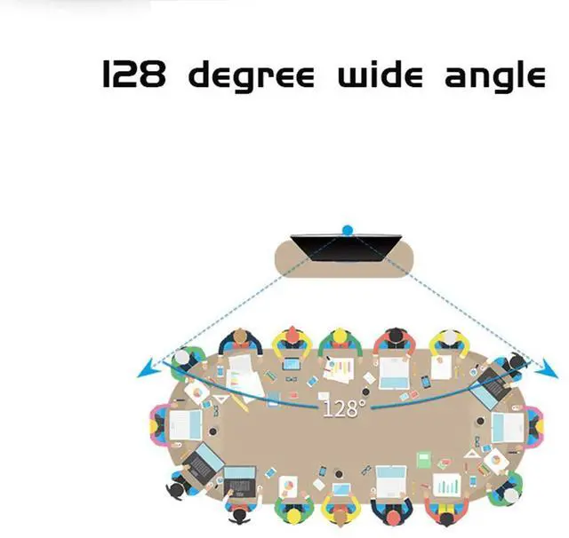 Alt view image 4 of 5 - JACKLY PTZ Conference Room Camera,10x Optical Zoom Streaming Camera, 1080P Full HD Wireless Webcam for Video Conferencing/Live Streaming/Church Services Worship/Online Education HDMI