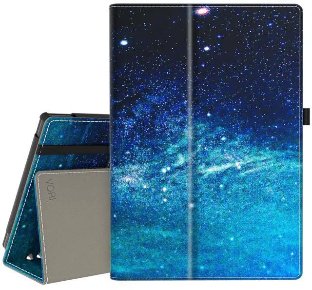 Main image of VORI Case for All-New Amazon Kindle Fire HD 10 Tablet and Fire HD 10 Plus (13th/11th Generation 2023/2021 Release) 10.1" - Slim Folding Stand Folio Cover with Auto Wake/Sleep & Hand Strap, Galaxy