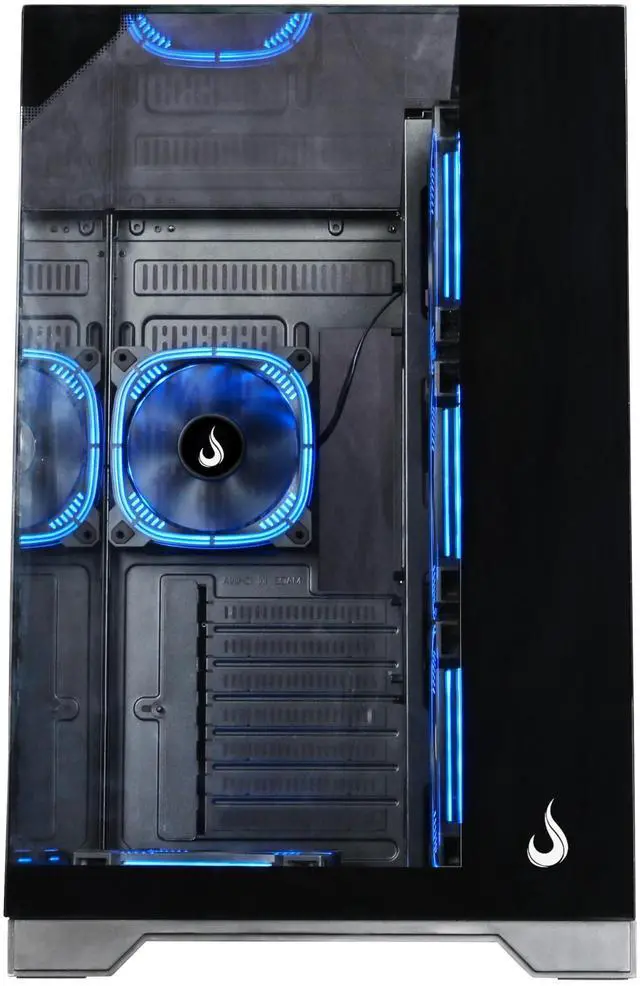 Alt view image 4 of 5 - Case Computer Rise Mode USA Galaxy Full Glass, Mid Tower Tempered Glass, ATX Black