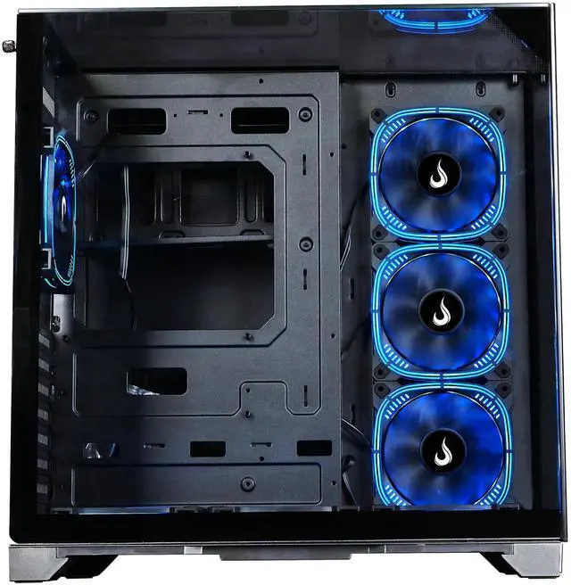 Alt view image 3 of 5 - Case Computer Rise Mode USA Galaxy Full Glass, Mid Tower Tempered Glass, ATX Black