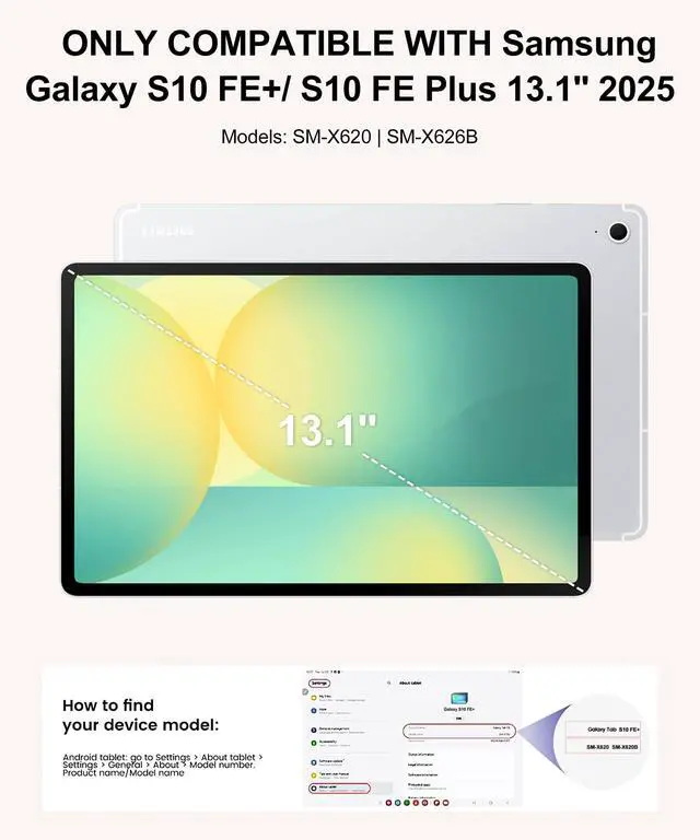 Alt view image 2 of 5 - Keyboard Case for Samsung Galaxy Tab S10 FE+ Plus 2025, Detachable Galaxy Tablet S10FE+ Case with Keyboard 13.1inch, Protective Smart Cover with S Pen Holder for Samsung Tab S10FE Plus Keypad, Green