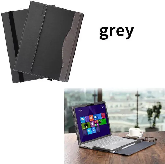 Alt view image 5 of 5 - Case for Microsoft Surface Book 3 2 1 13.5 inch Laptop Detachable PC Cover Notebook Sleeve Computer Bag with Stylus Holder (Grey, 15)