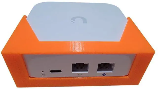 Alt view image 5 of 5 - Wall Mount/Desk Mount for Unifi Express and Gateway Lite UX UXG-Lite Ubiquiti UX-US (White)