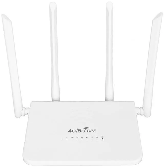 Main image of 4G LTE Wire Less Router with SIM Card Slot, Unlock Mobile Wire Less Fidelity Hotspot 300Mbps with 4 5dBi Antennas for Asia (US Plug 100240V)