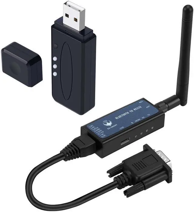 Main image of PDDAXLQUE RS232 to Bluetooth Serial Adapter CP26 - Industrial Wired to Wireless Converter for PC (CP26 for PC)