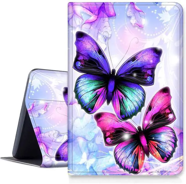 Main image of for Fire 7 Tablet Case (9th/7th/5th Generation2019/2017/2015 Release), Slim Multi-Angles Auto Wake/Sleep Folio Stand Cover Case for Amazon Kindle Fire 7 inch-Purple Butterfly