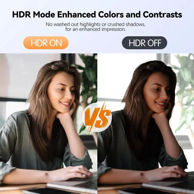 Alt view image 5 of 5 - Galyimage 2K Webcam for pc with AI,Web Camera/8X Digital Zoom Computer Camera with USB 3.0/HDR/Dual Noise-Cancelling MicsZoom/Teams/Skype/Facetime/Meeting