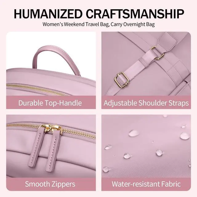 Alt view image 4 of 5 - GOLF SUPAGS Women Laptop Backpack Casual Daypack for Work Travel College Backpack Purse Fits 15.6 Inch Notebook (Pinkish Purple)