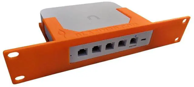 Alt view image 5 of 5 - Blazin3D 10-Inch Rack Mount for Ubiquiti UniFi UCG-Ultra, UCG-Max, UXG-Max, Ventilated Design (White)