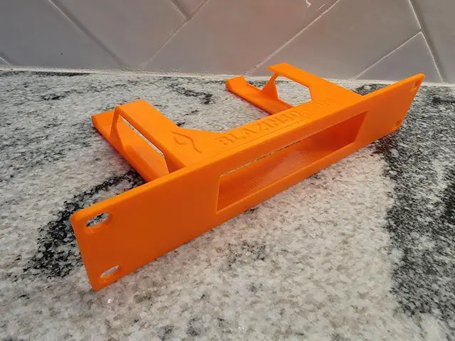 Alt view image 2 of 5 - Blazin3D 10-Inch Rack Mount for Ubiquiti UniFi UCG-Ultra, UCG-Max, UXG-Max, Ventilated Design (White)