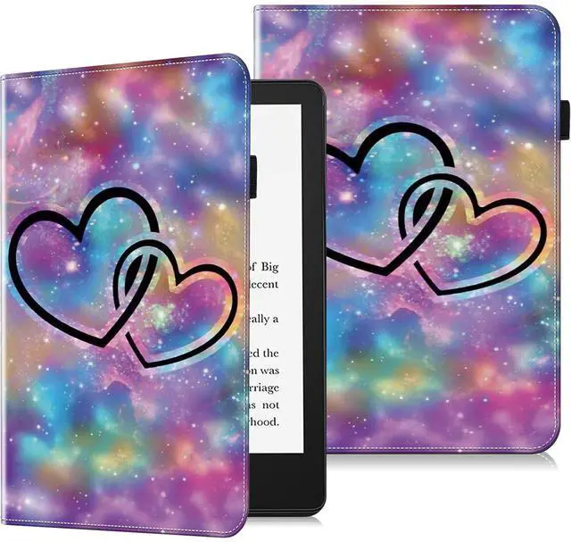 Main image of VODEFOX Case for 7" Kindle Paperwhite 12th Generation 2025/2024 & Kindle Colorsoft Signature Edition 2024,PU Leather Cover for Kindle Paperwhite Signature 2024 7 Inch - Two Hearts
