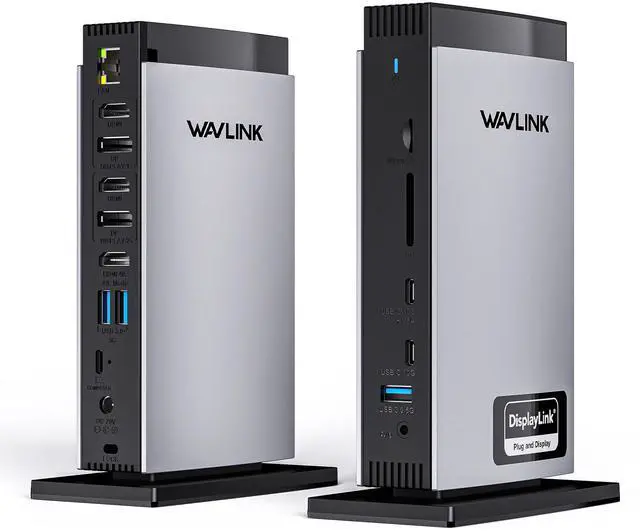 Main image of WAVLINK USB C Docking Station with 3 HDMI, 15 in 1 Laptop Dock Triple Monitor 4K+Dual 2K, 100W Charging for M1 M2 M3 Mac and Windows, 5 USB Ports, 2DP, 1Gbps Ethernet Port, Audio/Mic, SD/TF