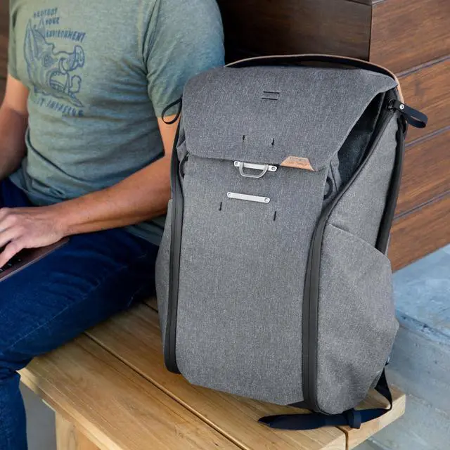 Alt view image 2 of 5 - Peak Design Everyday Backpack 30L, Charcoal, MagLatch Top, Dual Side Access, FlexFold Dividers, Fits 15" / 16" Laptop, For Camera Carry, Daily Commutes or Travel, Versatile Backpack for Men & Women