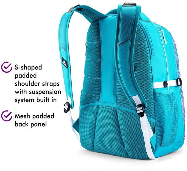 Alt view image 5 of 5 - High Sierra Swerve Laptop Backpack, Sequin Facets/Bluebird/White, One Size