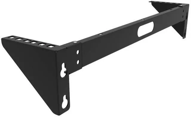 Alt view image 2 of 5 - QiaoYoubang 2U Foldable Wall Mount Patch Panel Bracket -Vertical Wall Mount Rack for 19 inches Networking Equipments Including Hardware