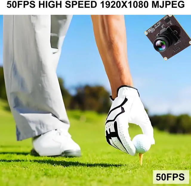 Alt view image 2 of 5 - IFWATER 50fps High Speed USB Camera Module Low Illumination 0.01Lux Camera with 53 Degree No Distortion Lens 1080P USB3.0 Motion Webcam Plug and Play for 3D Printer Industrial Inspection Microscope