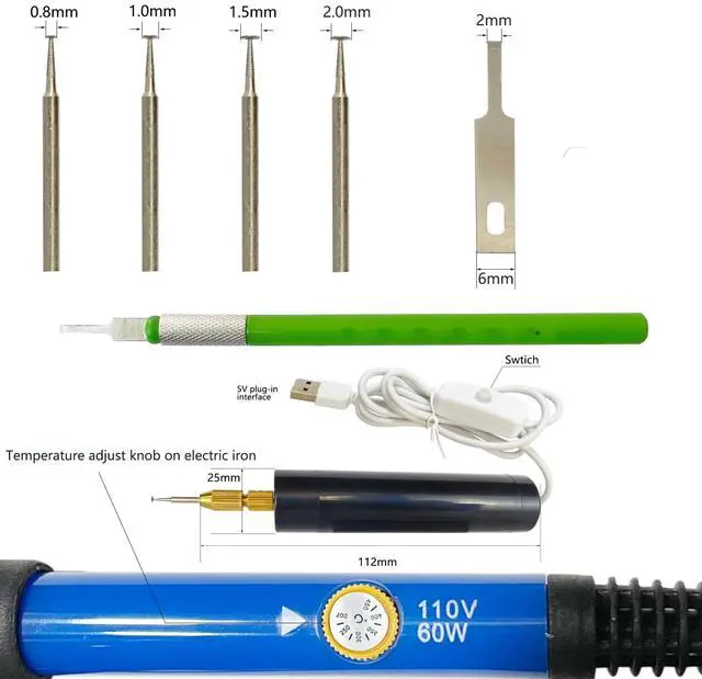 Alt view image 4 of 5 - Damaged Screw Removal for iPhone, iPhone Repair Tool, Broken Screw Extractor Kit for Cell Phone,Targetting Small Screw Damaged can not Screw Out by Screwdriver, USB 5V Power Supply,Screw Extractor