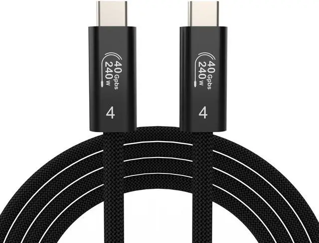 Main image of USB C Cable for Thunderbolt 4 Cable, 6.6ft USB C Cable, 8K HD Display, 240W Charging and 40Gbps Data Transfer Compatible with MacBook Pro/Air, iPad Pro, iPhone 16/17