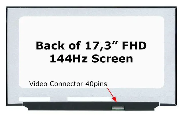Alt view image 2 of 5 - SCREENARAMA New Screen Replacement for N173HCE-G33 REV.C2 144Hz
