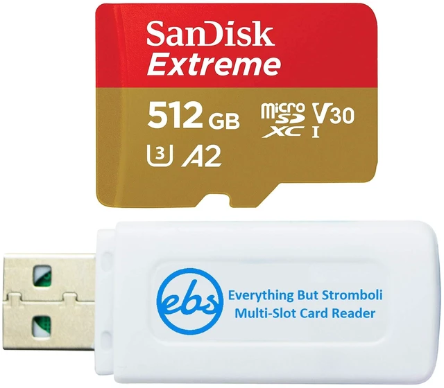 Main image of SanDisk 512GB Memory Card Extreme MicroSDXC Works with Samsung Phones