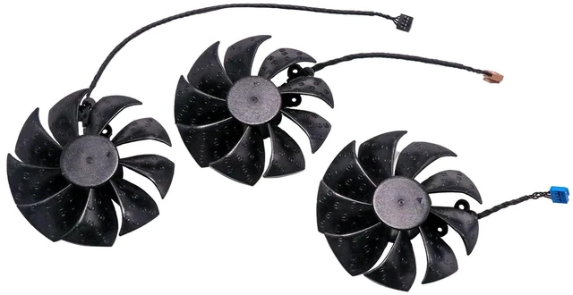 Main image of BestParts New Graphics Card Video Card Cooling Fan Replacement for EVGA RTX3070 3070ti 3080 3080ti 3090 FTW3 PLD09220S12H 87mm 4pin