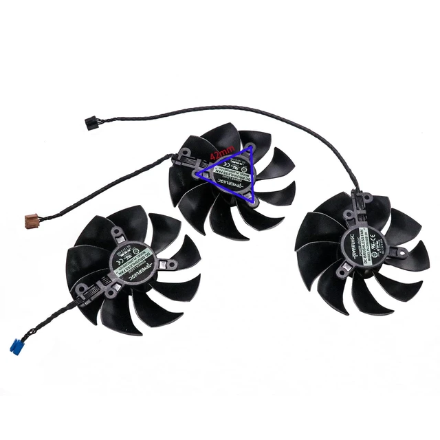 Alt view image 3 of 5 - BestParts New Graphics Card Video Card Cooling Fan Replacement for EVGA RTX3070 3070ti 3080 3080ti 3090 FTW3 PLD09220S12H 87mm 4pin