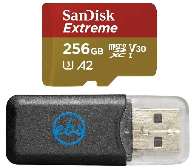 Main image of Sandisk Extreme 256GB MicroSDXC Card for Compatible Samsung Tablets