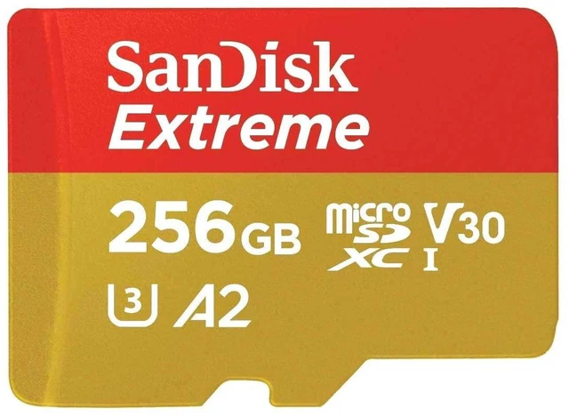 Alt view image 3 of 5 - Sandisk Extreme 256GB MicroSDXC Card for Compatible Samsung Tablets