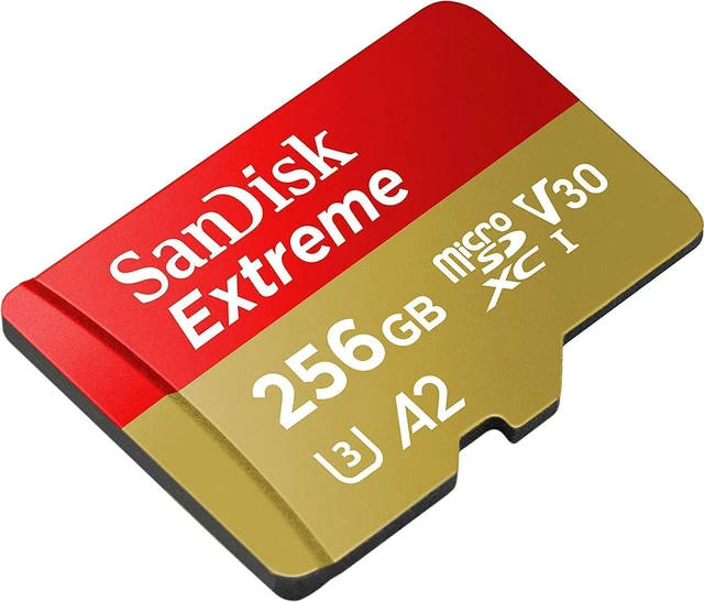 Alt view image 4 of 5 - Sandisk Extreme 256GB MicroSDXC Card for Compatible Samsung Tablets