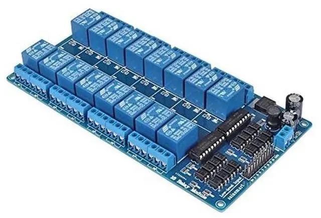 Alt view image 2 of 5 - ACEIRMC 5V 16-Channel Relay Interface Board Module Optocoupler LED LM2576 Power for Arduino DIY Kit PiC ARM AVR (4pcs)