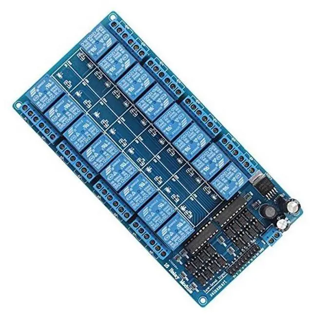 Alt view image 4 of 5 - ACEIRMC 5V 16-Channel Relay Interface Board Module Optocoupler LED LM2576 Power for Arduino DIY Kit PiC ARM AVR (4pcs)