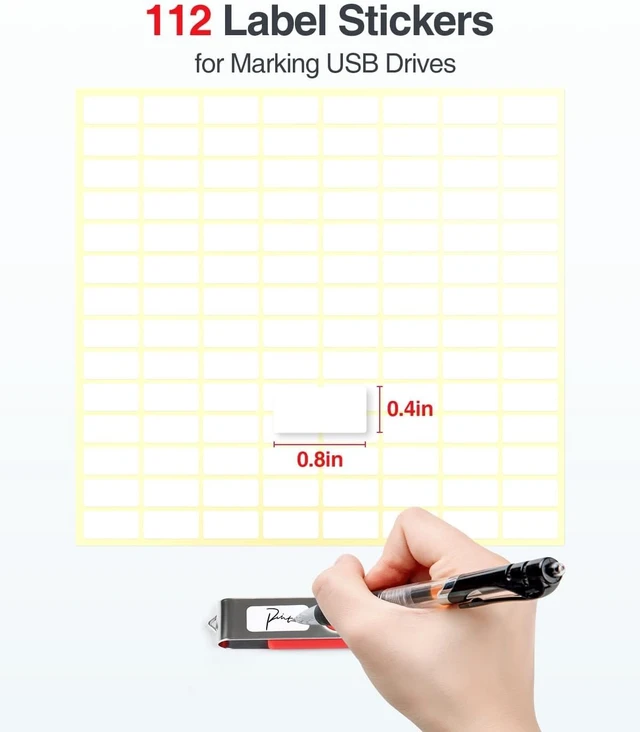 Alt view image 4 of 5 - Luxtude Clear Flash Drive Case with Labels, Hard USB Case Organizer, USB Storage Box Holds 76 Drives & 12 SD Cards, Thumb Storage Holder, Flash Drives Holder for Samsung & Sandisk