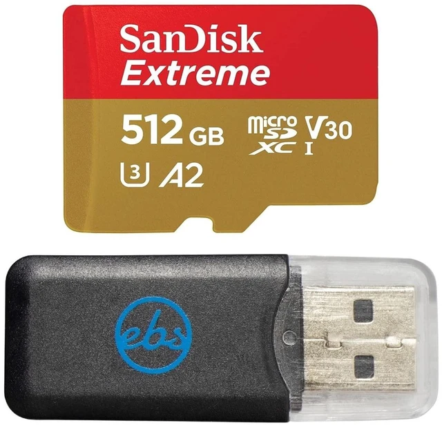 Main image of Sandisk Extreme 512GB MicroSDXC Card for Compatible Samsung Tablets