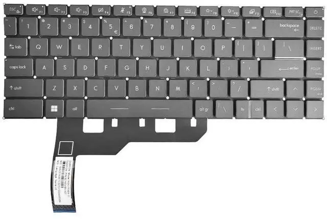 Main image of New Replacement Keyboard Compatible with MSI GE66 Raider GP66 Stealth 15M MS-1542 with Backlit Without Frame Gray