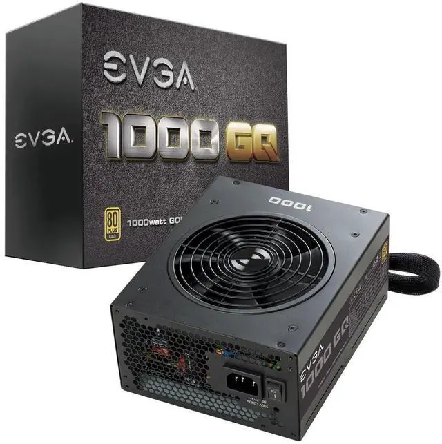 Main image of EVGA 210-GQ-1000-V1,1000 GQ, 80+ GOLD 1000W, Semi Modular, EVGA ECO Mode, 5 Year Warranty, Power Supply,Black