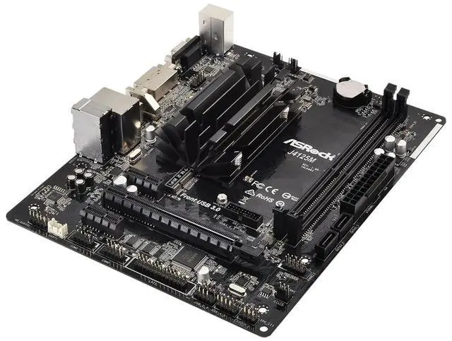 Alt view image 3 of 5 - ASRock J4125M Intel Quad-Core Processor J4125 (Up to 2.7 GHz) Motherboard