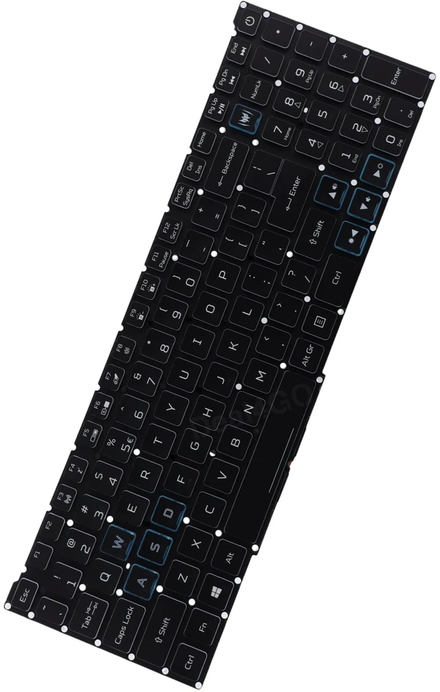 Main image of Deal4GO RGB Colorful Backlit Keyboard White Letter Replacement for Acer PH315-53 PH315-52 PH315-54 PH317-53 AN515-45 PH315-53-72XD PH315-52-78VL PH315-54-760S