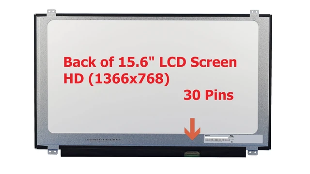 Alt view image 3 of 5 - FULLCOM New LCD Replacement Screen 15.6 Inch B156XTN04.0 HD 1366x768 (with Brackets) 30 Pin for Laptop/Display/Screen/LCD Application